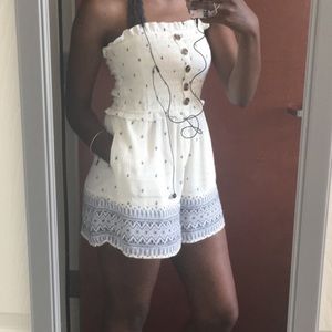 American Eagle Strapless romper